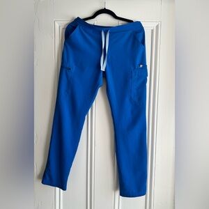 Figs Blue Yola skinny scrub pants
